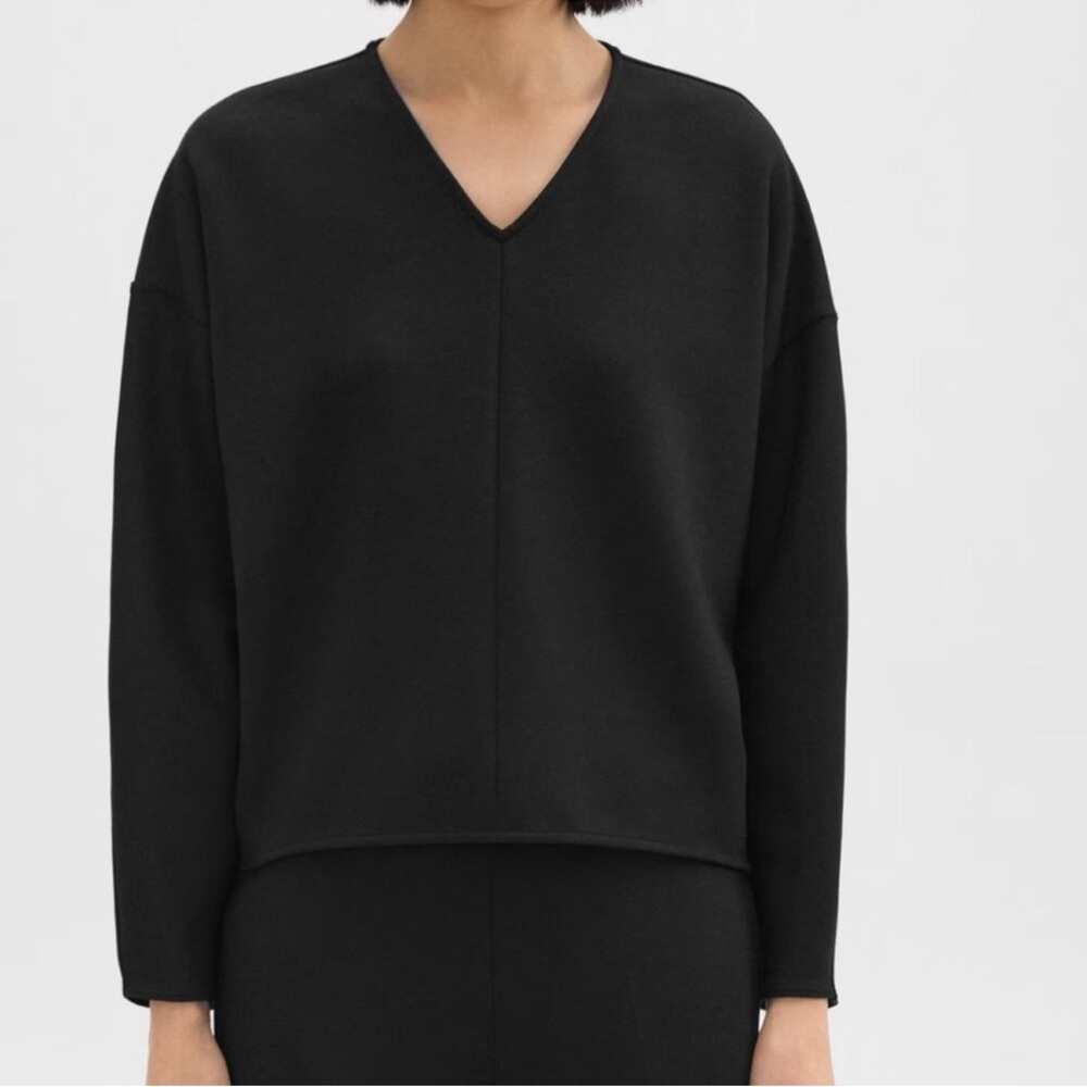 Theory V-Neck Black Sweater